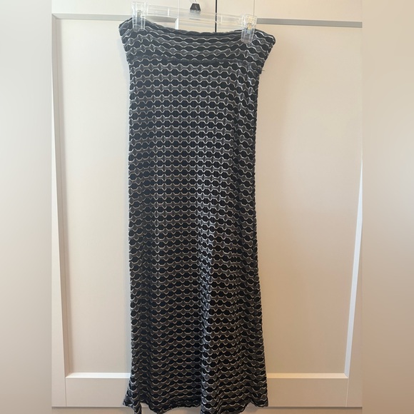Coin 1804 Geometric Print Maxi Skirt Size M | Soft Stretch Knit Long Skirt - Picture 1 of 8